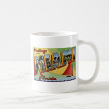 Grüße von Miami Florida Teetasse