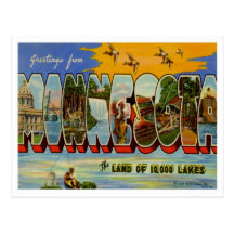 Grüße von Minnesota Postkarten