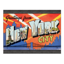 Grüße von New York City, Vintag Postkarte