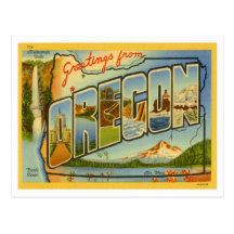 Grüße von Oregon Postkarte