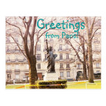 Grüße von Paris-Postkarte