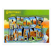 Grüße von Rhode Island Postkarten