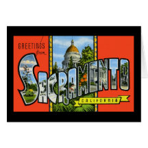 Grüße von Sacramento Kalifornien Karten