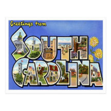 Grüße von South Carolina Postkarten