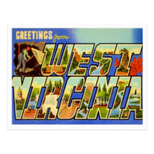 Grüße von West Virginia Postkarten
