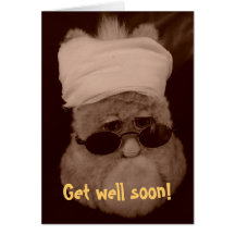 Grusskarte "Get well soon!"