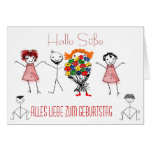 Grußkarte zum Geburtstag