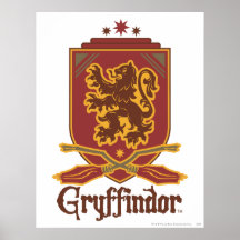 Gryffindor Quidditch Abzeichen Posterdrucke