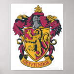 Gryffindor Wappenrot und -gold Plakatdruck