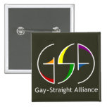 GSA Drehbeschleunigungs-Quadrat-Dunkelheits-Knopf Anstecknadel