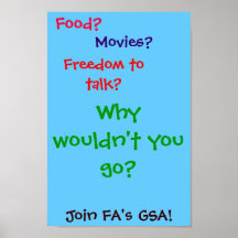 GSA Werbeaktion Plakat