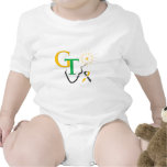 GT scherzt weißes Logo-T-Shirt