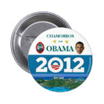GUAM FÜR OBAMA IM JAHRE 2012 ANSTECKNADELBUTTONS