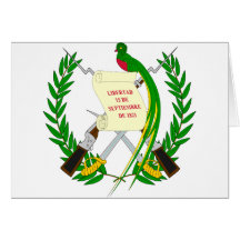 Guatemala-Emblem Grußkarten