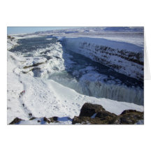 Gulfoss fällt Island Karten