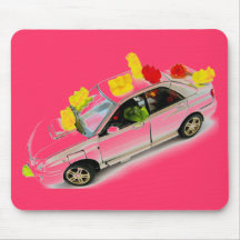 Gummiartiges Joyride-Rosa - Mousepad