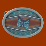 Gürtelschnalle `` blaues Butterfly´´ gürtelschnallen