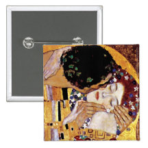 Gustav Klimt - der Kuss Anstecknadelbuttons