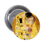 Gustav Klimt der Kuss-Knopf Button
