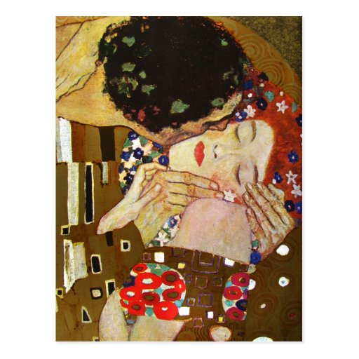 Gustav Klimt - der Kuss Postkarte