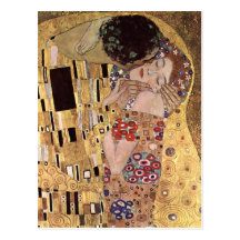 Gustav Klimt ~ der Kuss Postkarte