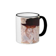 Gustav Klimt ~ der schwarze Hut 1910 Kaffee Haferl