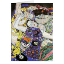 Gustav Klimt ~ die Jungfrau Grußkarten