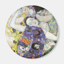 Gustav Klimt ~ die Jungfrau Kühlschrankmagnet
