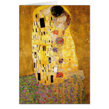 Gustav Klimt die Kuss-Anmerkungs-Karte