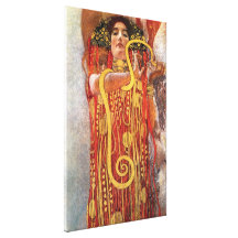 Gustav Klimt - Hygieia Medizin Galerie Gefaltete Leinwand