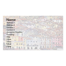 Gustav Klimt - Malcesine in See Garda Visitenkarten Vorlagen