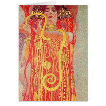 Gustav Klimt - Medizin Grußkarte