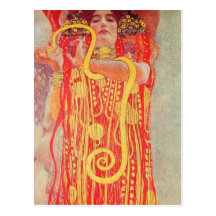 Gustav Klimt - Medizin Postkarte