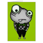 Gut gekleidetes Monster Grußkarten