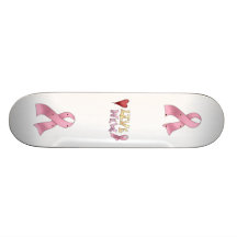 "Gut" leben rosa Band-Skateboard Personalisierte Decks