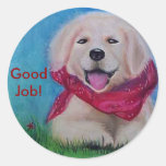 Guter Job! Runde Sticker