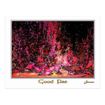 Gutes Feuer Postkarte