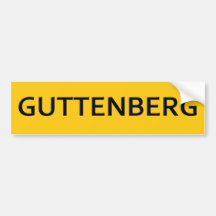 GUTTENBERG AUTO STICKER