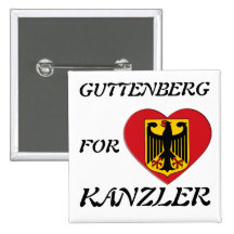 GUTTENBERG FOR KANZLER ANSTECKNADEL