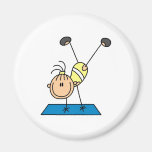 Gymnast-Üben Magnete