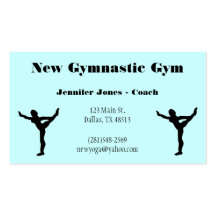 Gymnastik-Trainer-Visitenkarte