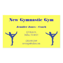 Gymnastik-Trainer-Visitenkarte