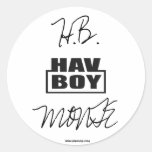H.B. "HAV-BOY" MONTE AUFKLEBER