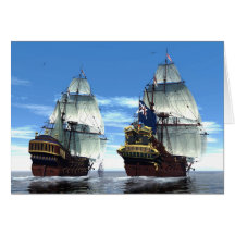 H M S Prinz William und Eskorte Karte