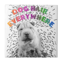Haar des Hundes Keramikkachel