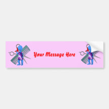 Haar-Stylist Autosticker
