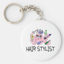 Haar-Stylist-Krake Schlüsselbänder