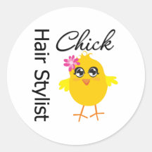 Haar-Stylist-Küken Stickers