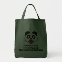 Haben Sie einen Geruch des Panda-Dung Tragetasche