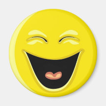 Haben Sie einen Lachen-Smiley Kühlschrankmagnet
